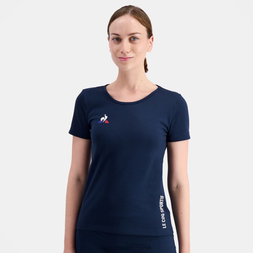 femei tricou albastru 4L4FJF609 Le Coq Sportif îmbrăcăminte