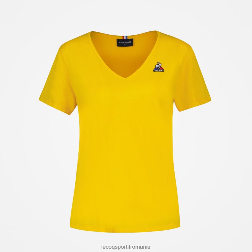 femei tricou galben 4L4FJF594 Le Coq Sportif îmbrăcăminte