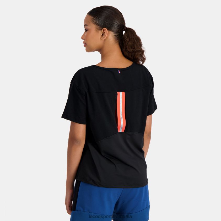 femei tricou negru 4L4FJF354 Le Coq Sportif îmbrăcăminte