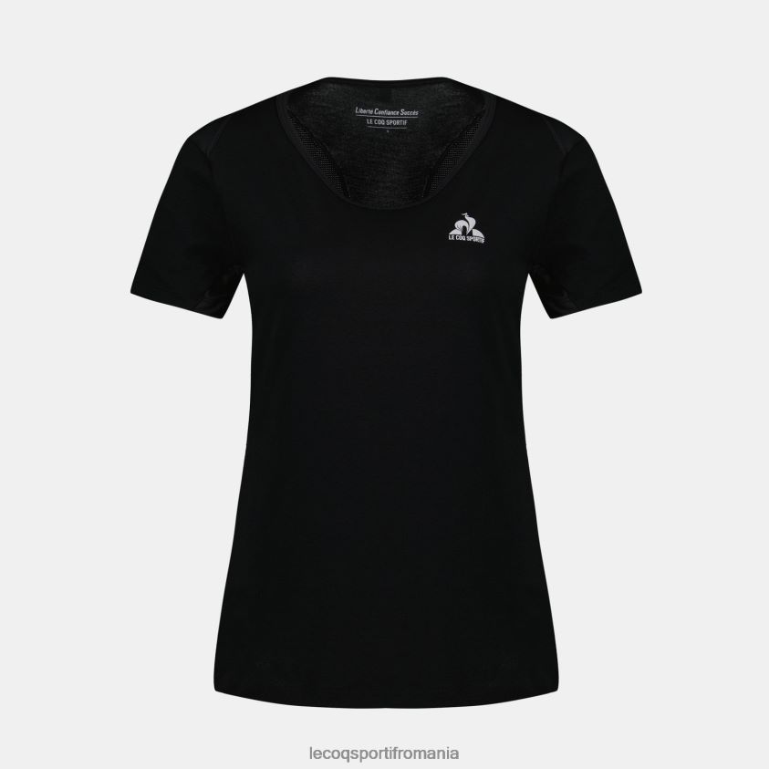 femei tricou negru 4L4FJF357 Le Coq Sportif îmbrăcăminte