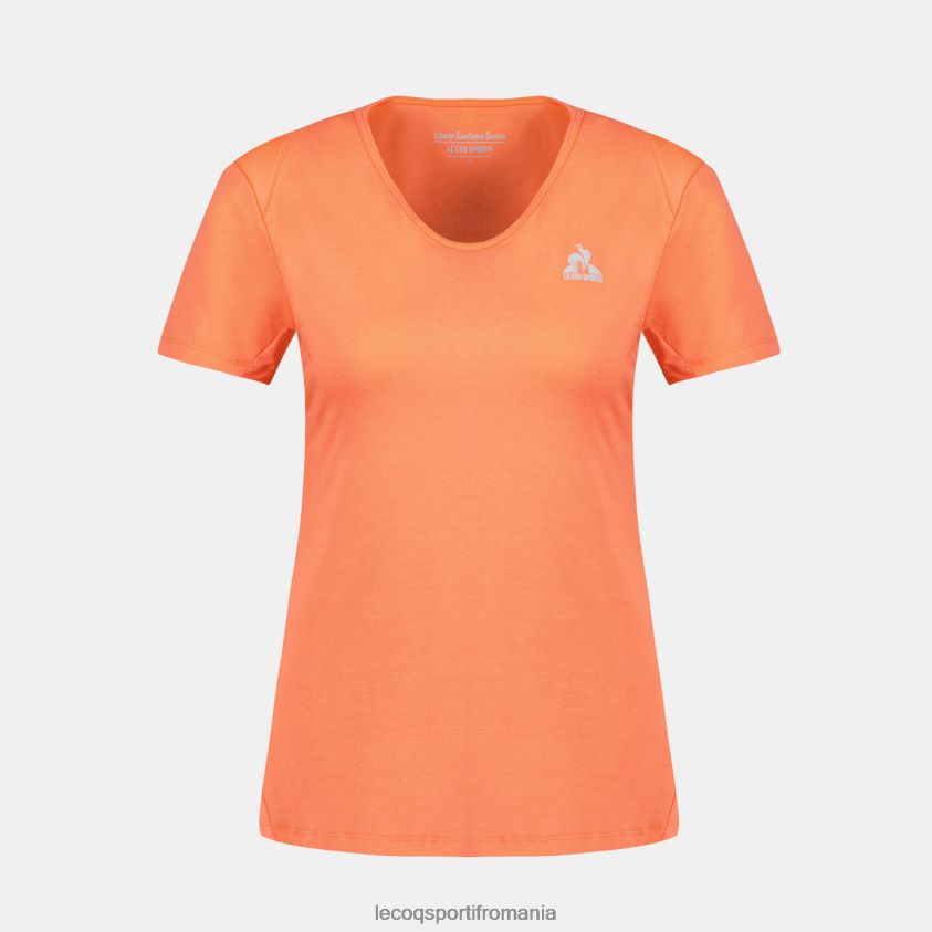 femei tricou portocaliu 4L4FJF355 Le Coq Sportif îmbrăcăminte