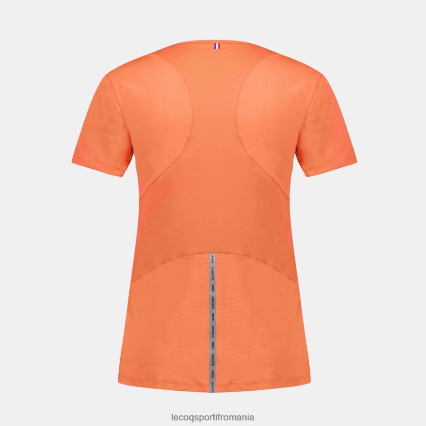 femei tricou portocaliu 4L4FJF355 Le Coq Sportif îmbrăcăminte