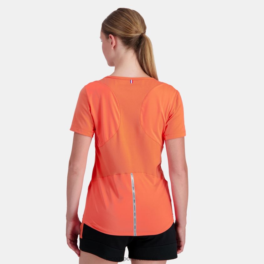 femei tricou portocaliu 4L4FJF355 Le Coq Sportif îmbrăcăminte
