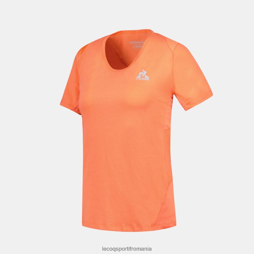 femei tricou portocaliu 4L4FJF355 Le Coq Sportif îmbrăcăminte