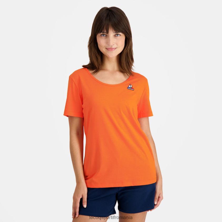 femei tricou portocaliu 4L4FJF593 Le Coq Sportif îmbrăcăminte