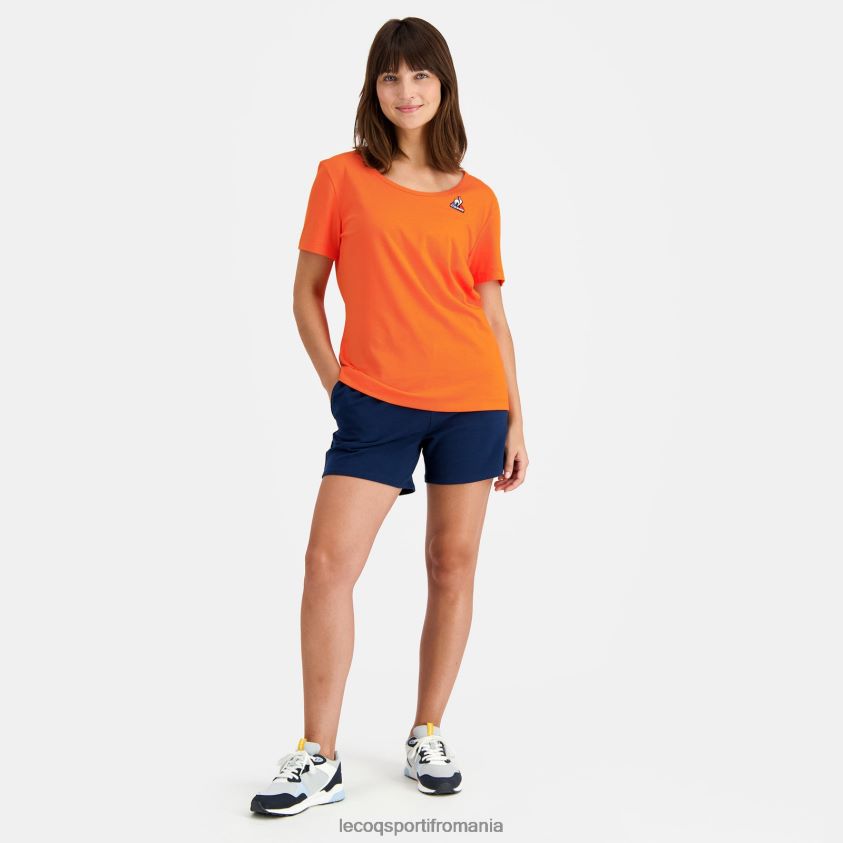 femei tricou portocaliu 4L4FJF593 Le Coq Sportif îmbrăcăminte