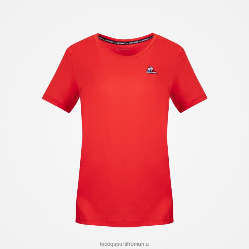 femei tricou roșu 4L4FJF600 Le Coq Sportif îmbrăcăminte